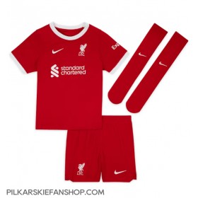 Koszulka piłkarska Liverpool Darwin Nunez #9 Strój Domowy dla dzieci 2023-24 tanio Krótki Rękaw (+ Krótkie spodenki)